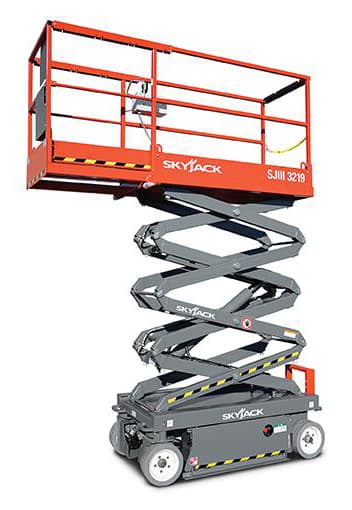 PLATAFORMA ELEVATÓRIA TIPO TESOURA SKYJACK SJIII 3219-ALTURA DE TRABALHO 8M