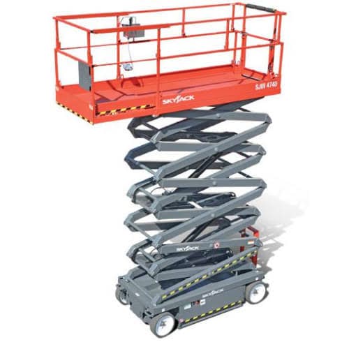 PLATAFORMA ELEVATÓRIA TIPO TESOURA SKYJACK SJ III 4740-ALTURA DE TRABALHO 14M