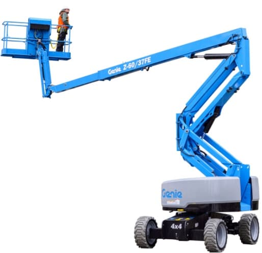 PLATAFORMA ELEVATÓRIA ARTICULADA ELÉTRICA GENIE Z60/37 DC-ALTURA DE TRABALHO 20M
